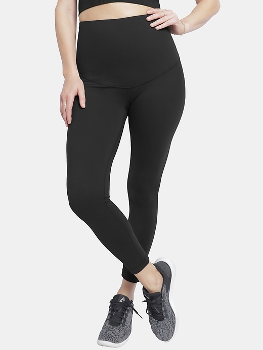 Image number 1 showing, Ingrid and Isabel Postpartum Active Legging with Crossover Panel