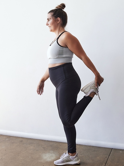 Image number 6 showing, Ingrid and Isabel Postpartum Active Legging with Crossover Panel