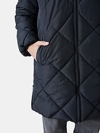 View large product image 12 of 12. Ingrid and Isabel Maternity Longline Puffer Jacket