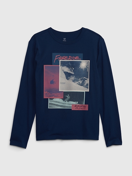 Image number 1 showing, Kids Long Sleeve Graphic T-Shirt