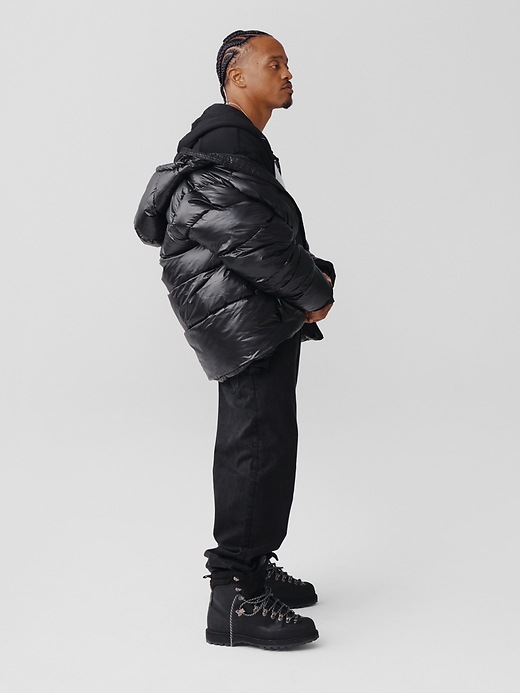 Image number 5 showing, Recycled High Shine Puffer Jacket