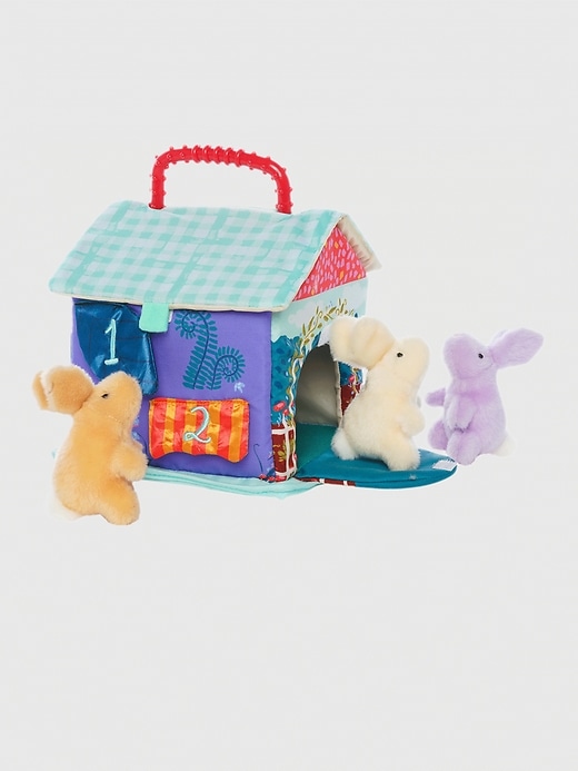 Image number 1 showing, Cottontail Cottage Fill and Spill Bunny Sensory Toy