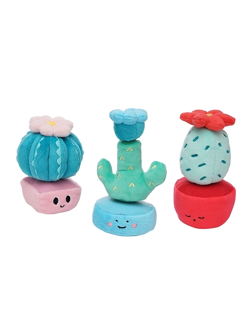 Image number 2 showing, Cactus Garden Mix n Match Magnetic Plush Stacking Toy