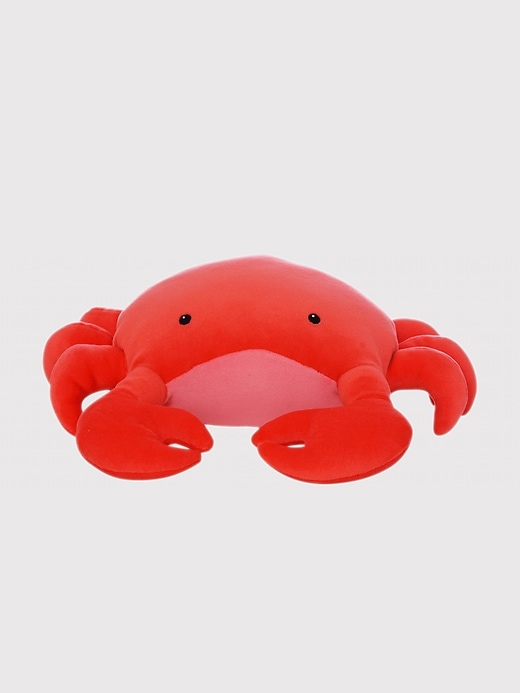 Image number 1 showing, Velveteen Sea Life Crab Stuffed Animal