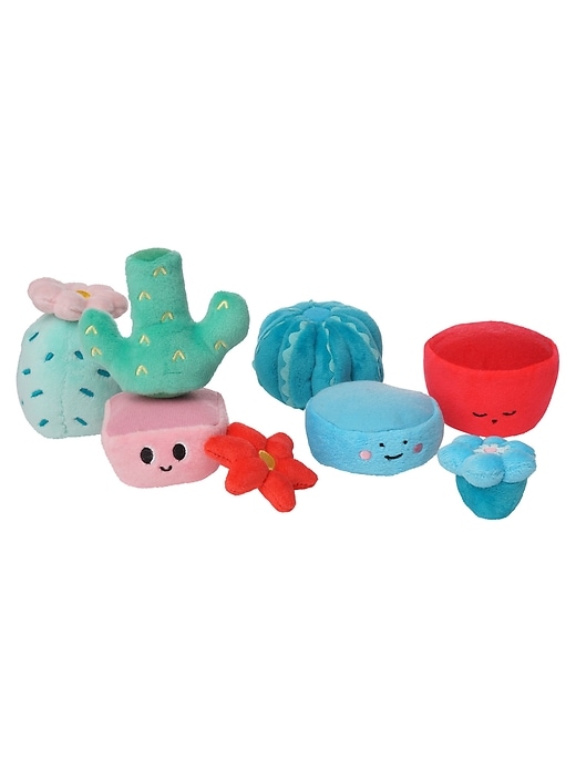 Image number 4 showing, Cactus Garden Mix n Match Magnetic Plush Stacking Toy