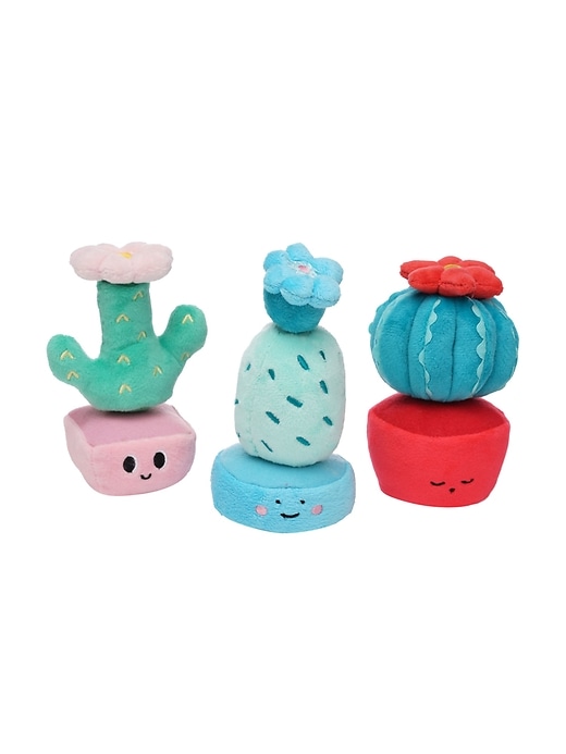 Image number 3 showing, Cactus Garden Mix n Match Magnetic Plush Stacking Toy