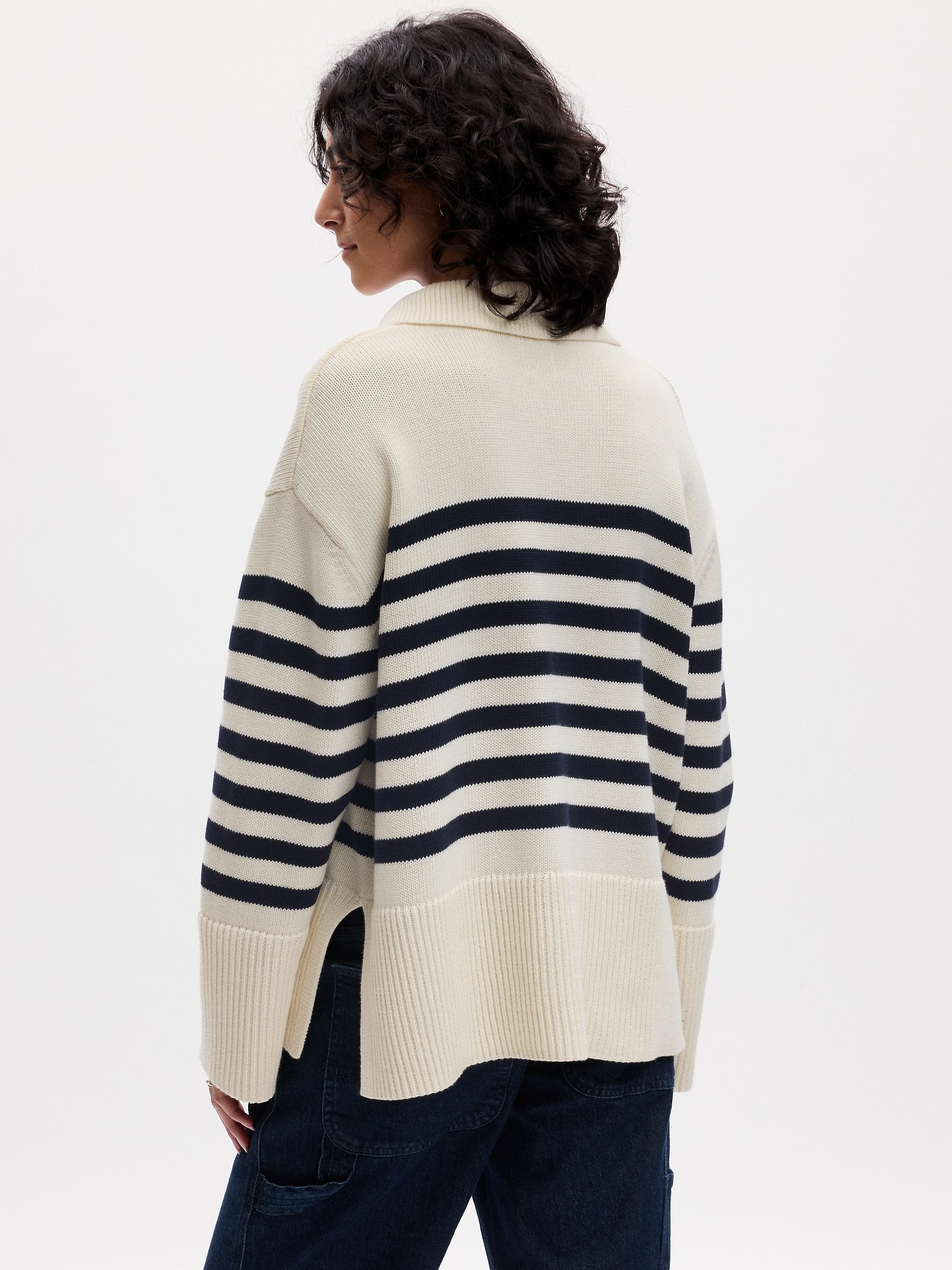 24/7 Split-Hem Polo Sweater | Gap