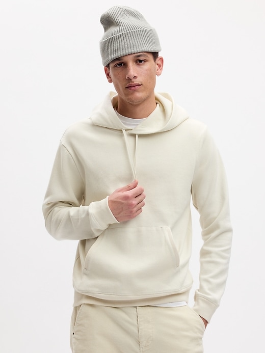 Gap waffle knit hoodie sale