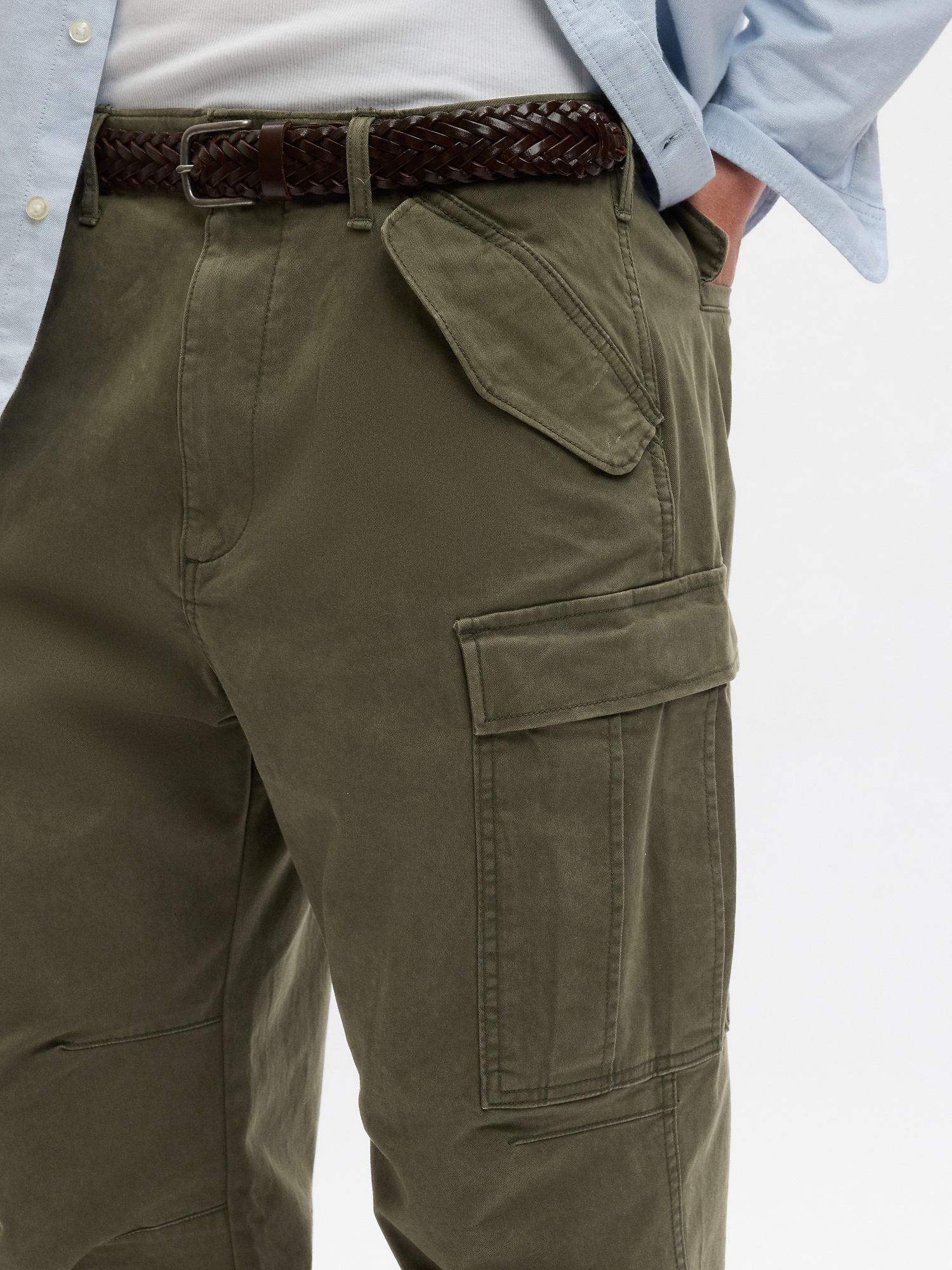 GAP Men's Elastic Ankle Drawstring Waist Long Pants (Tannin, S) -  Walmart.com