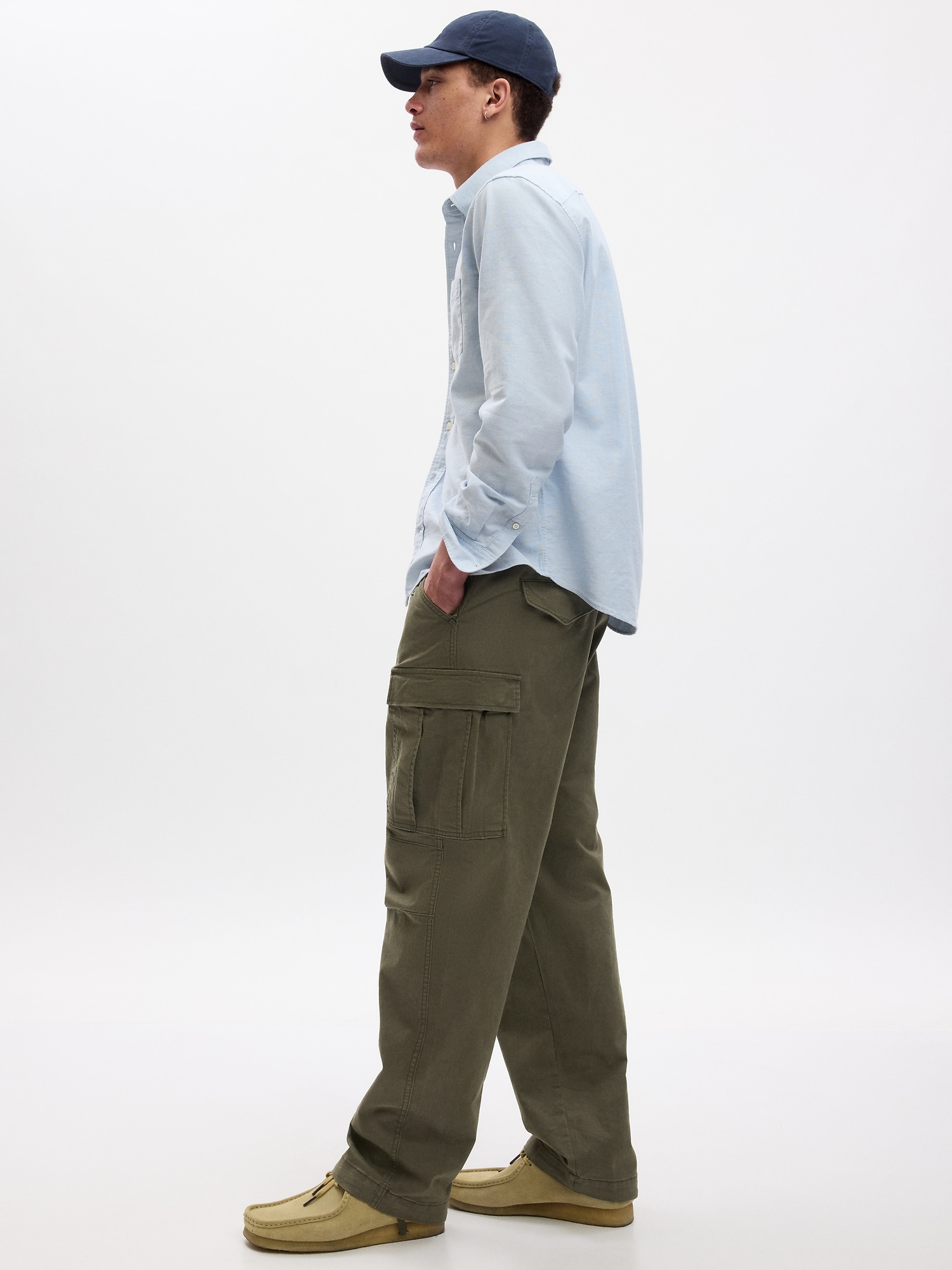 Relaxed Utility Cargo Pants in GapFlex with Washwell