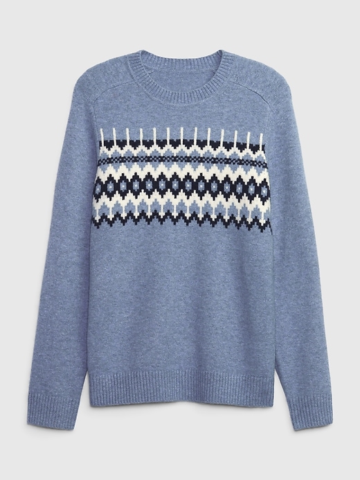 Image number 4 showing, Fair Isle Crewneck Sweater