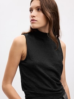 Ribbed Turtleneck T-Shirt | Gap