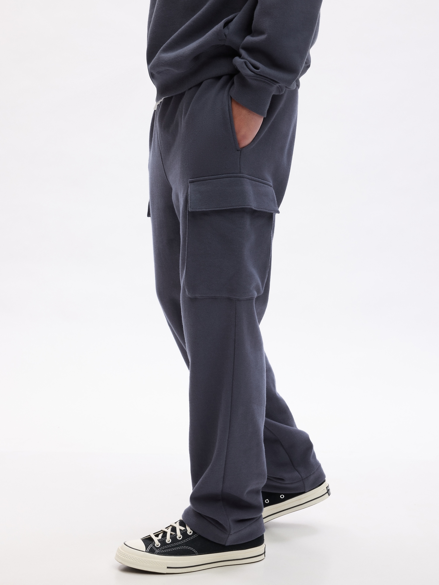  Men's Heavyweight Cargo Pants Sweatpants Stretch