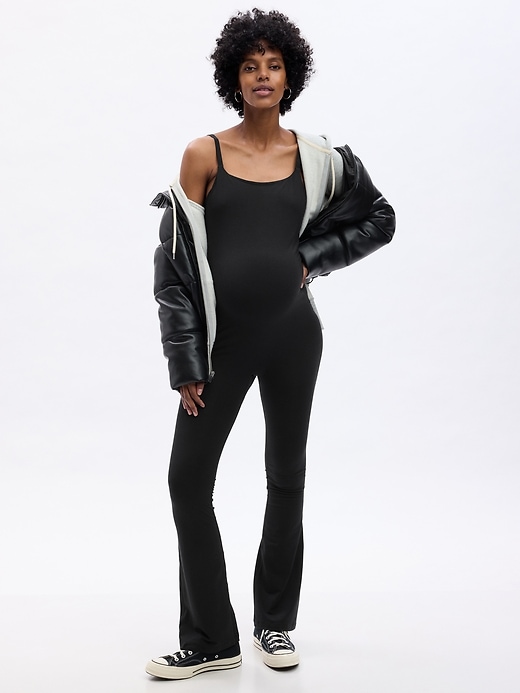 Image number 3 showing, Maternity Modal Flare One-Piece