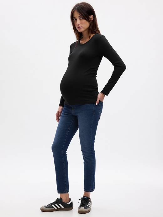Image number 7 showing, Maternity True Waistband Full Panel Vintage Slim Jeans