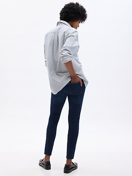 Gap Maternity Dark Indigo Inset Panel Skinny Jeans w/ Washwell 28
