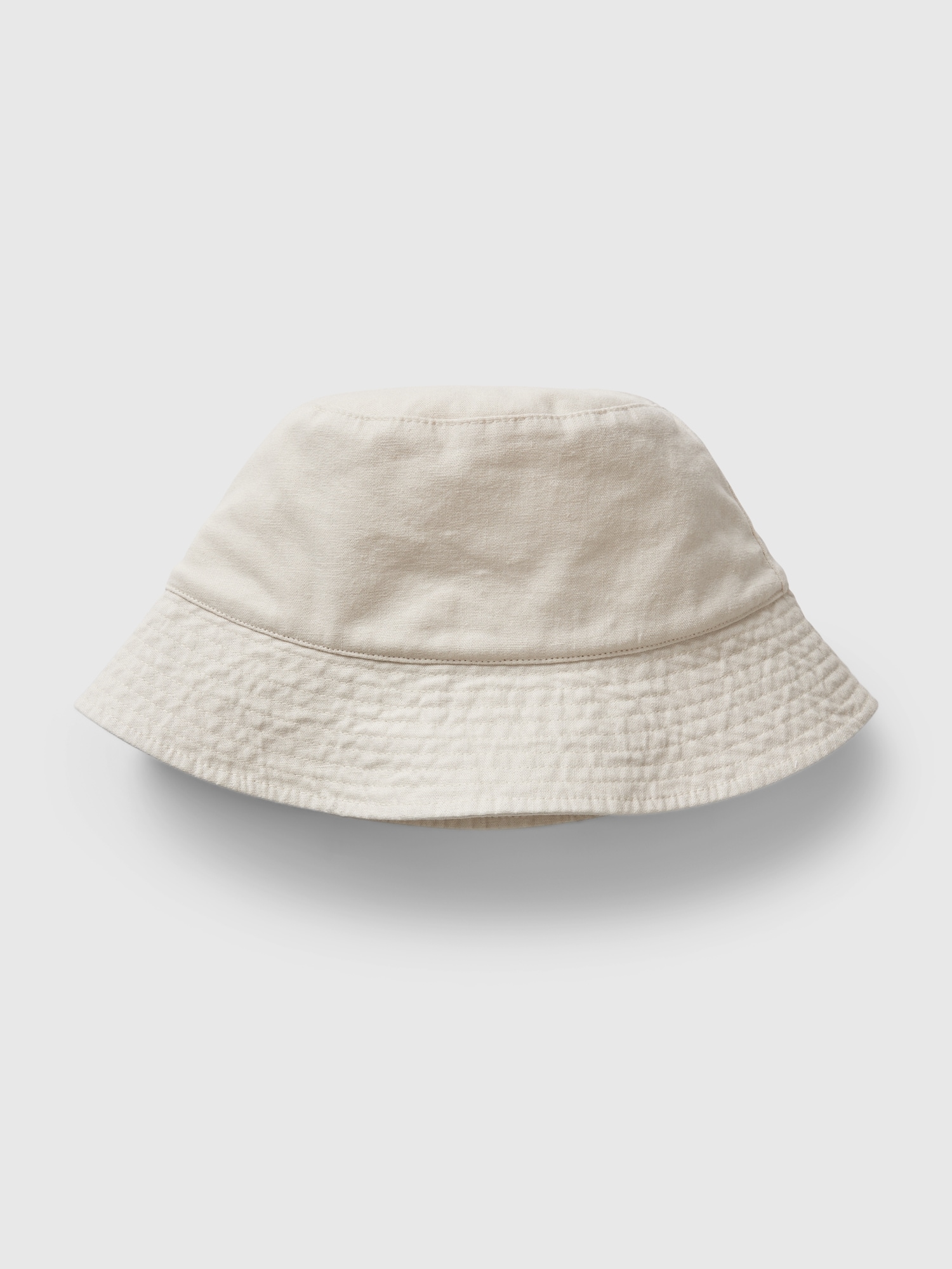 Women's Linen-Blend Bucket Hat by Gap Chino Pant Beige Size M/L