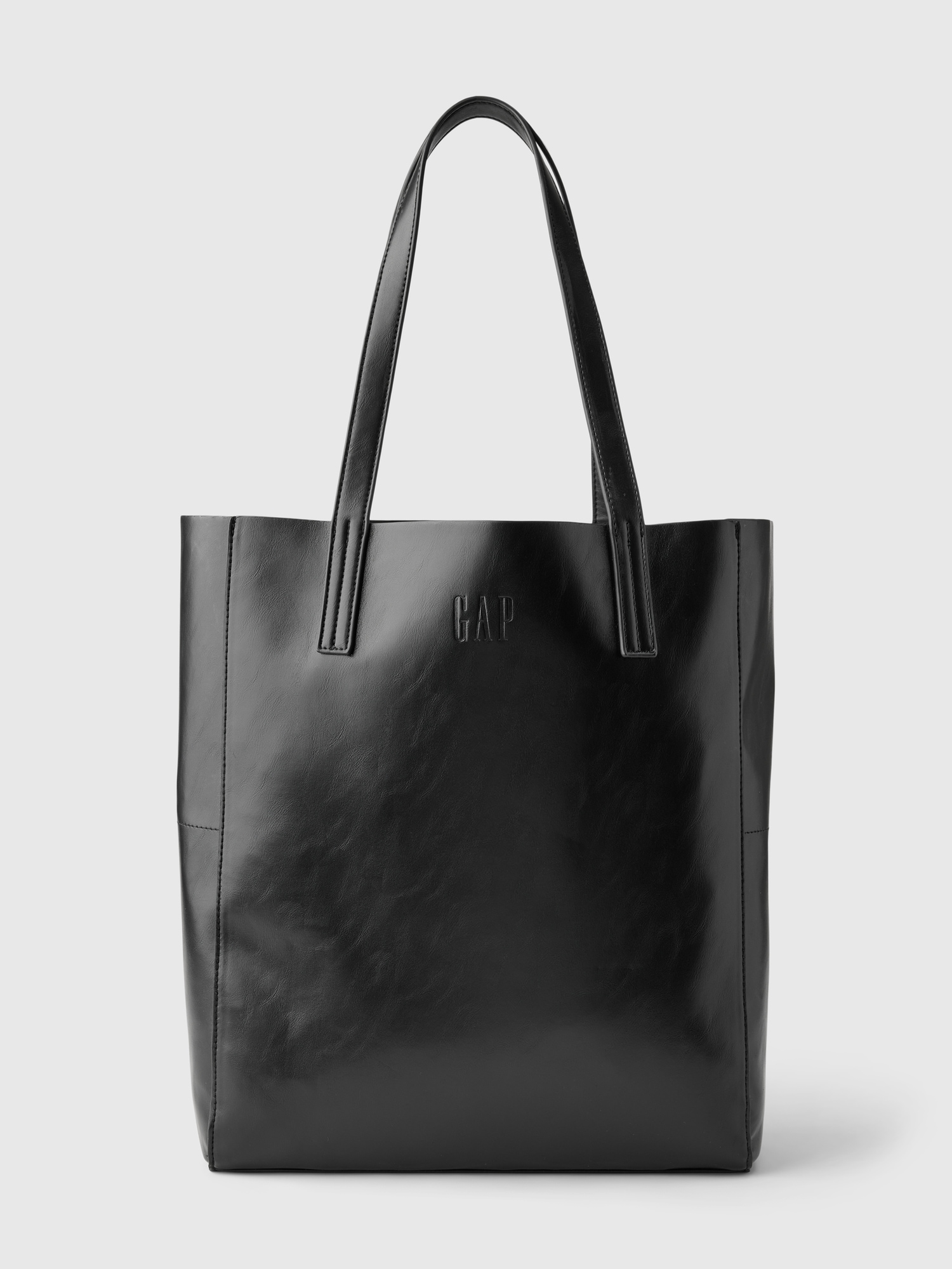 Gap Metallic Tote Bag In Black