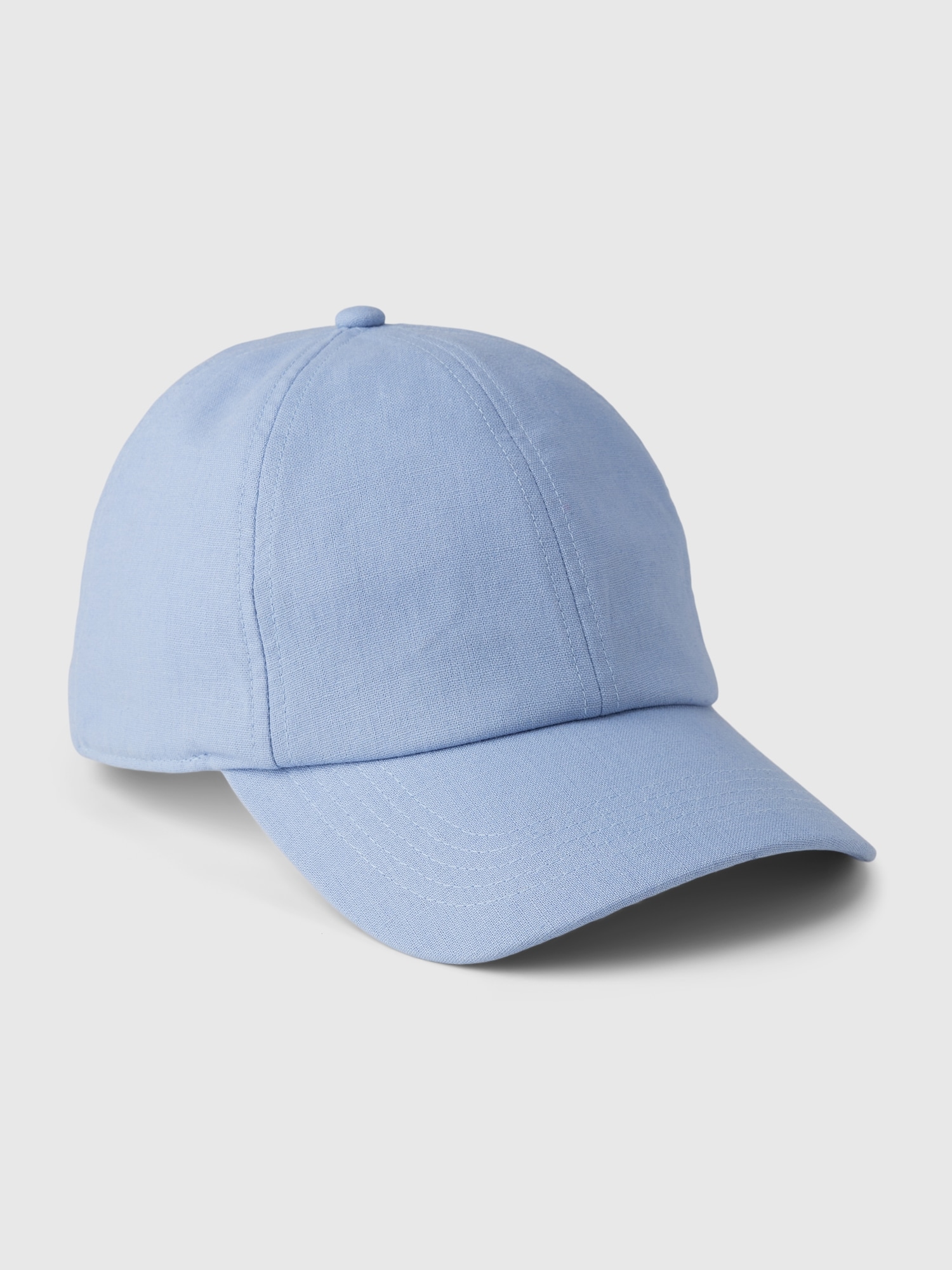 Gap Linen-cotton Baseball Hat In Distant Blue