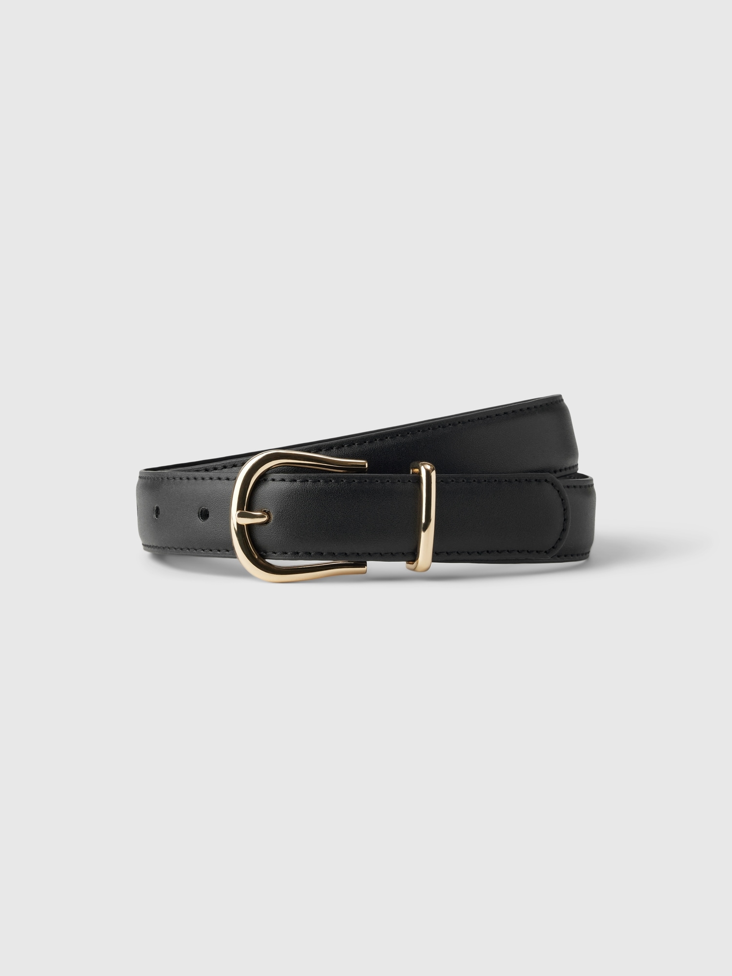 Gap Vegan Leather Belt In Black