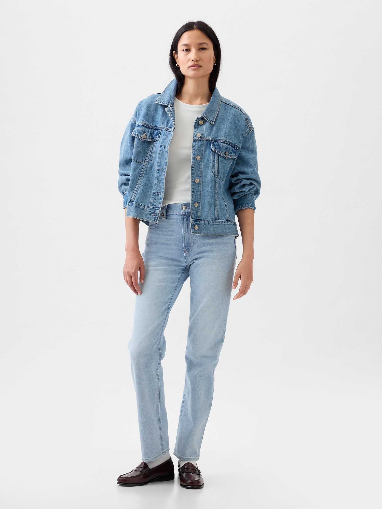 High Rise '90s Straight Jeans | Gap