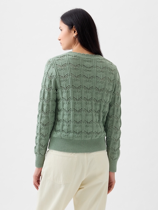 Image number 2 showing, Pointelle Sweater