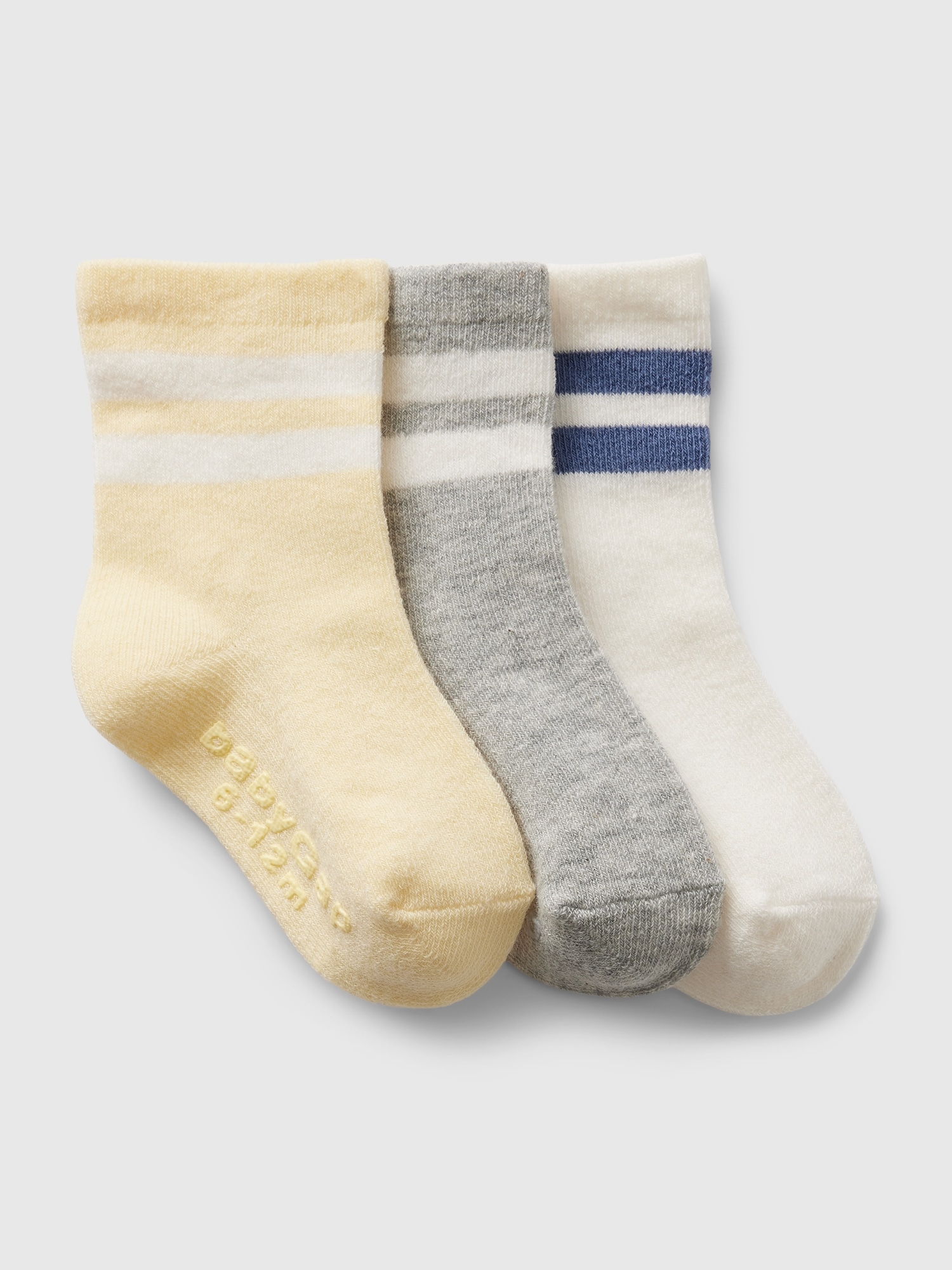 Gap Baby First Favorites Stripe Crew Socks (3-pack) In Multi