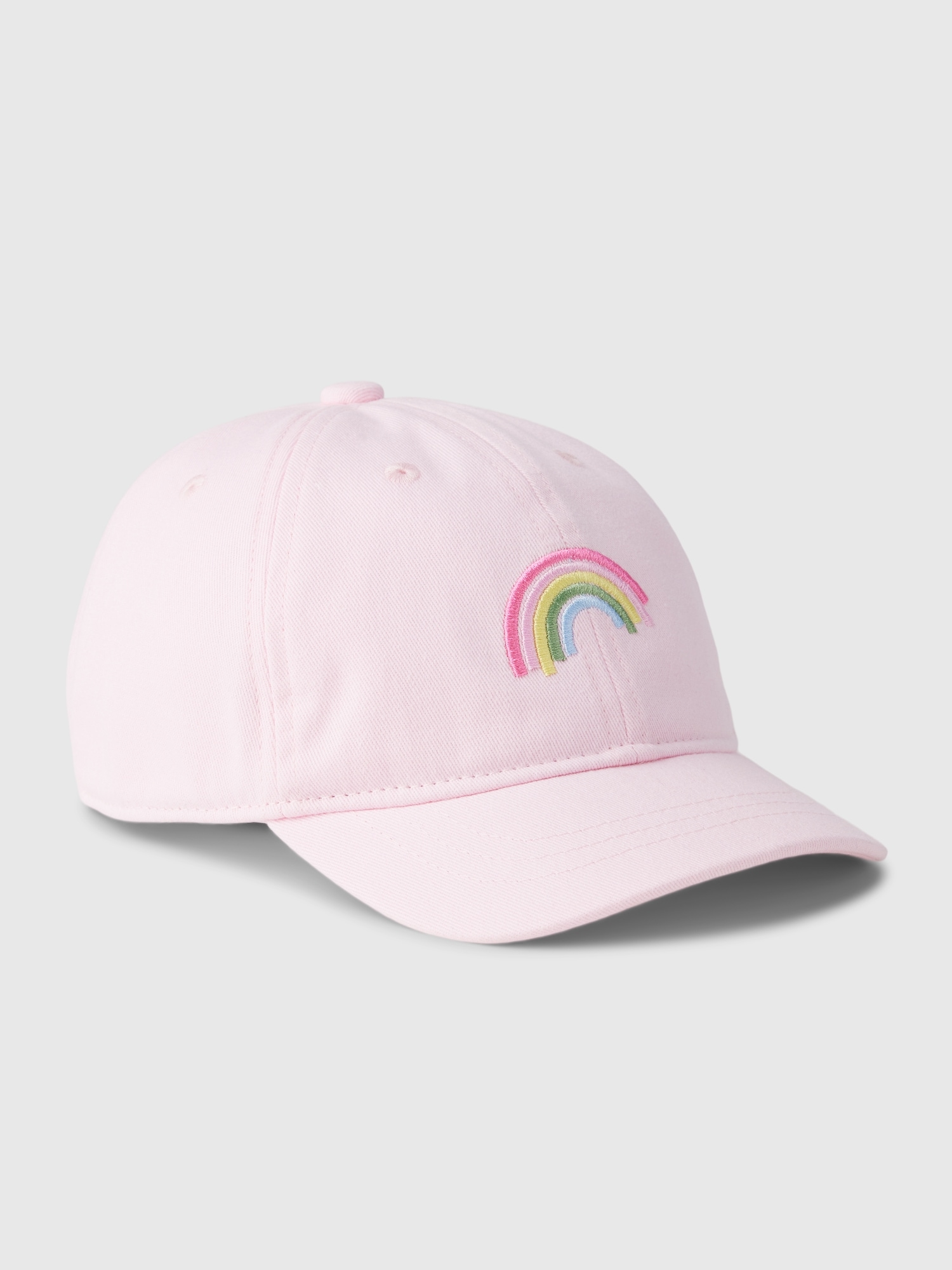 Gap Babies' Toddler Rainbow Baseball Hat In Light Peony Pink