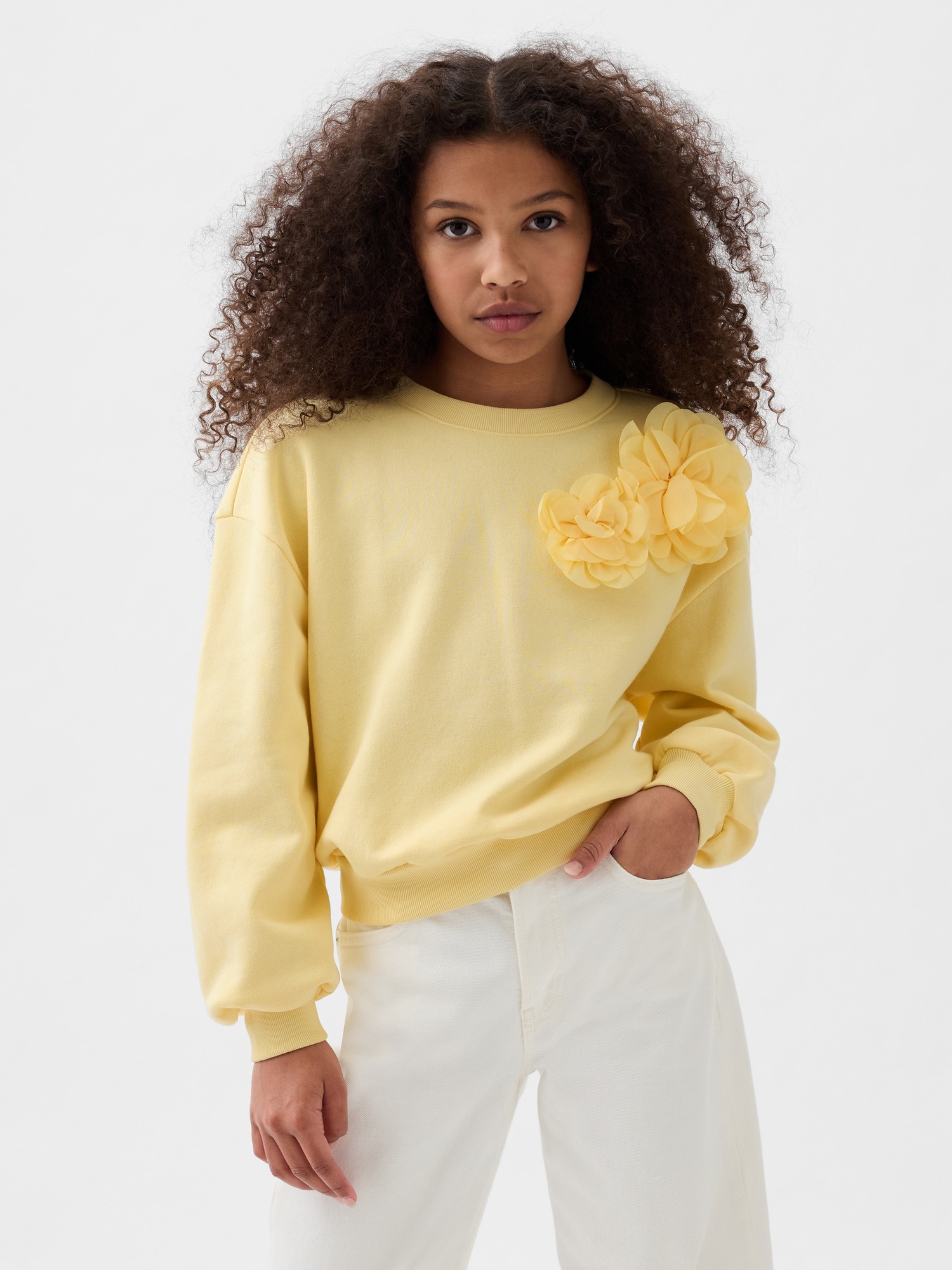 Kids Floral Sweatshirt Gap