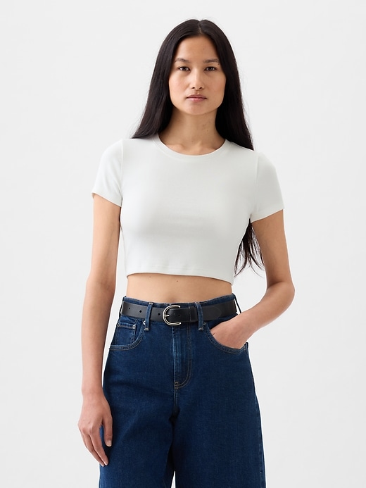 Image number 1 showing, Modern Ultra-Cropped T-Shirt