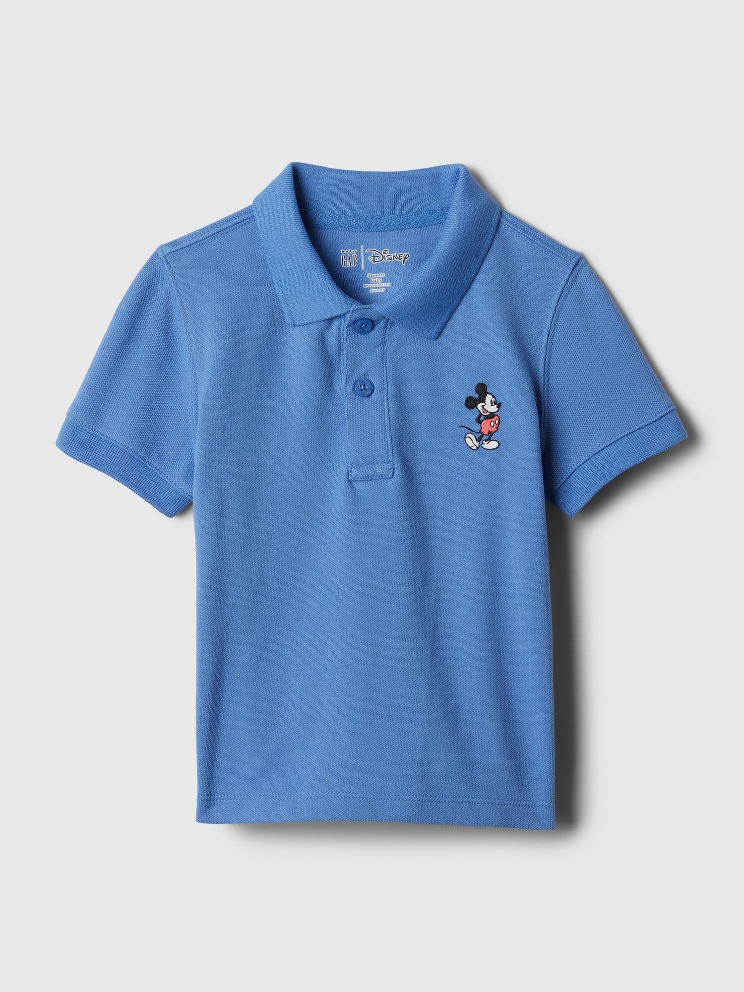Gap Baby | Disney Mickey Mouse Pique Polo Shirt T-shirt In Cabana Blue