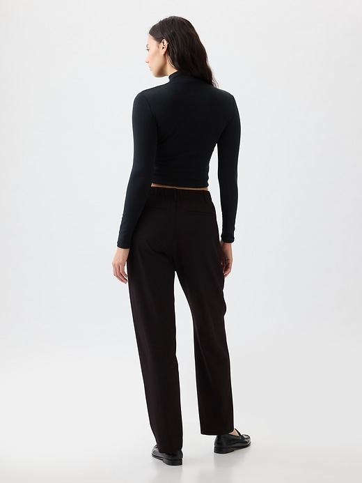 Image number 5 showing, High Rise Relaxed Straight Pull-On Pants