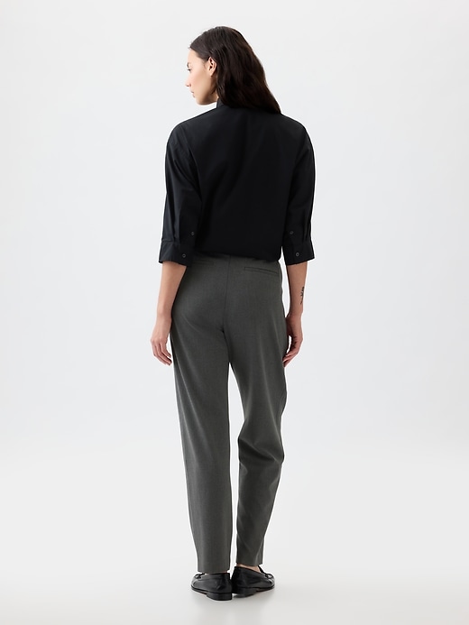Image number 5 showing, High Rise Relaxed Straight Pull-On Pants