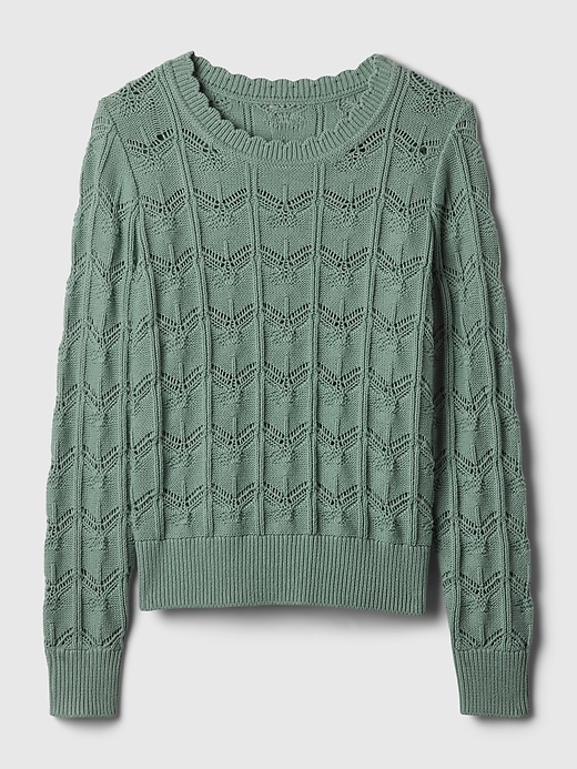 Image number 5 showing, Pointelle Sweater