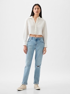 Pantalon girlfriend online gap