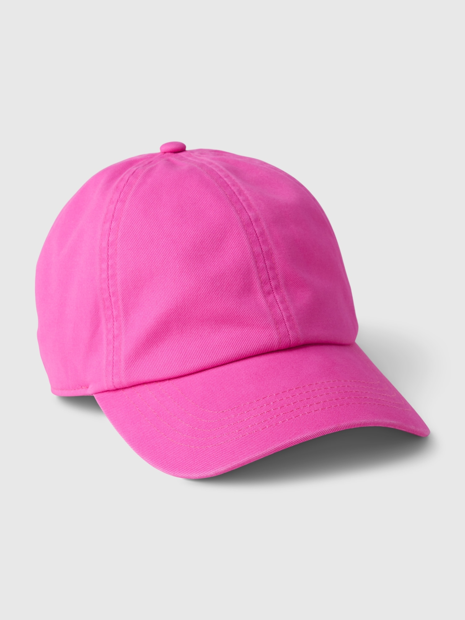 Gap Organic Cotton Washed Baseball Hat In Standout Pink