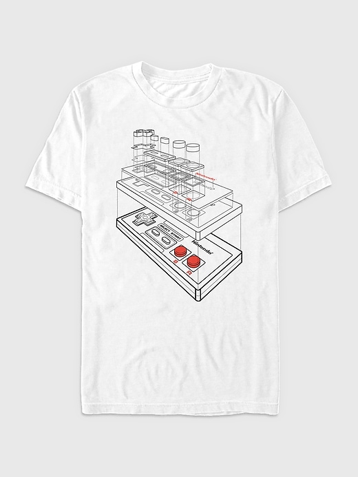 Image number 1 showing, Nintendo NES Controller Graphic Tee