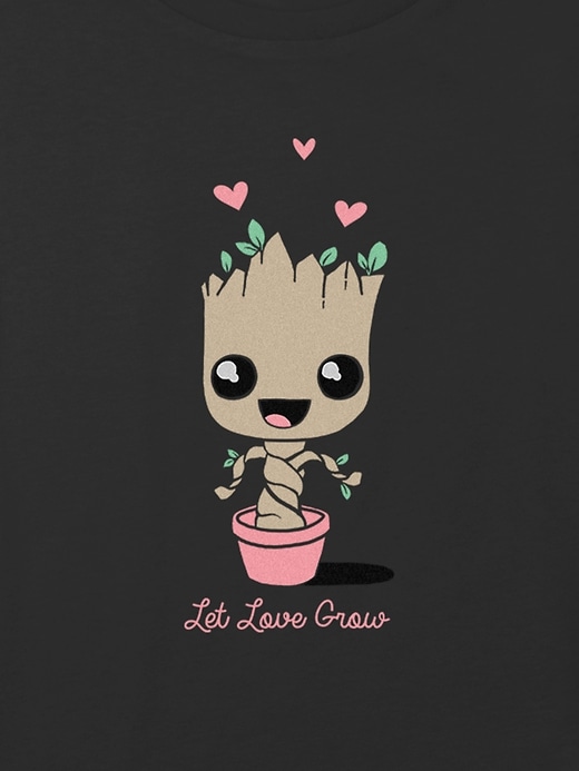 Image number 2 showing, Kids Guardians of the Galaxy Baby Groot Graphic Boxy Crop Tee