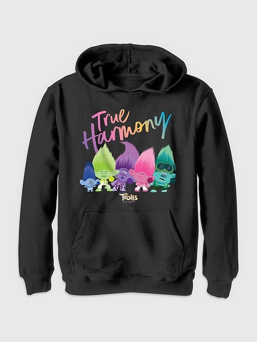 Image number 1 showing, Kids Trolls True Harmony Graphic Hooded Sweatshirt