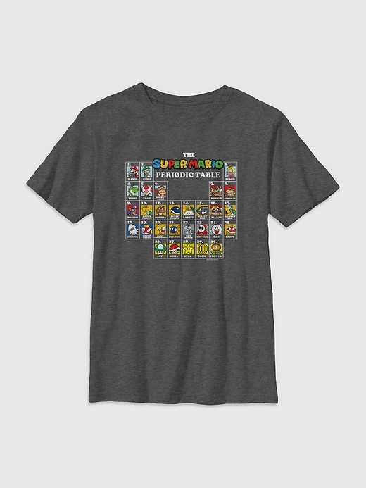 Image number 1 showing, Kids Nintendo Periodic Table Graphic Tee