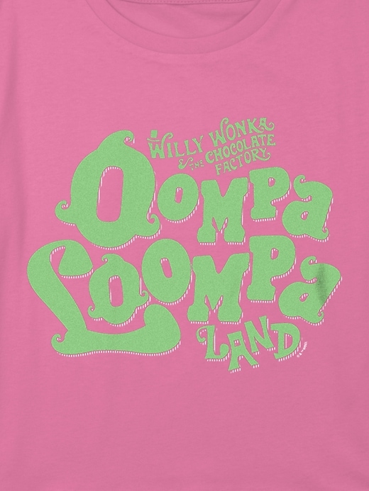 Image number 2 showing, Kids Willy Wonka Oompa Loompa Graphic Boxy Crop Tee