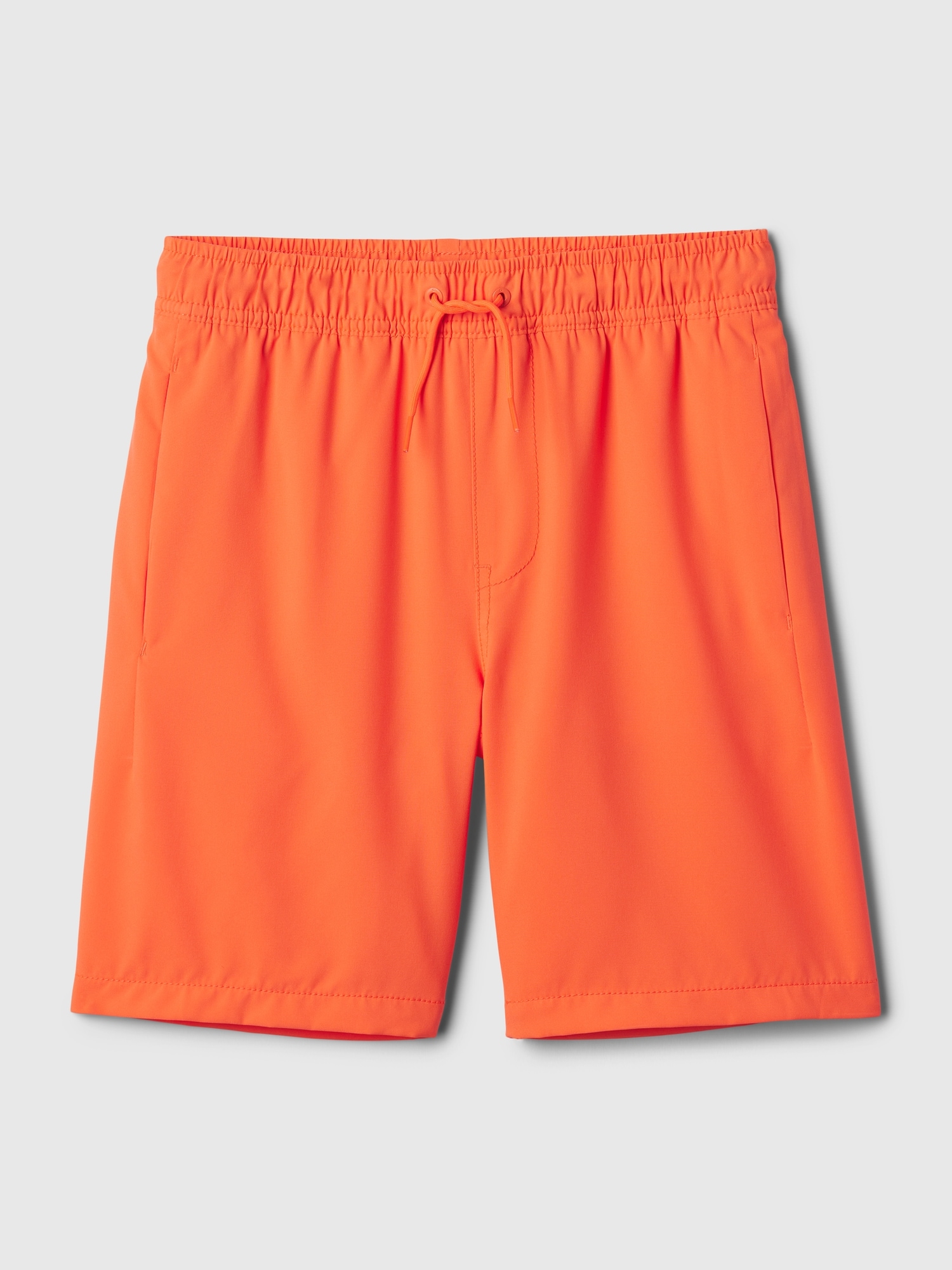 Kid Boy Number Print Plaid Short-sleeve Elasticized Shorts