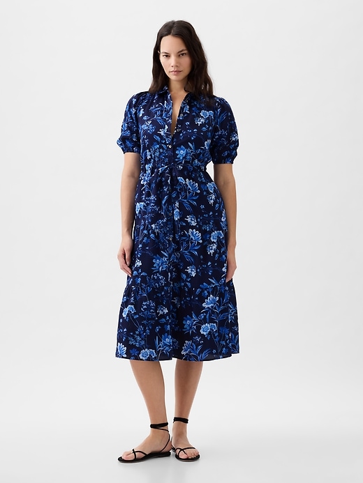 Image number 5 showing, Puff Sleeve Midi Dress