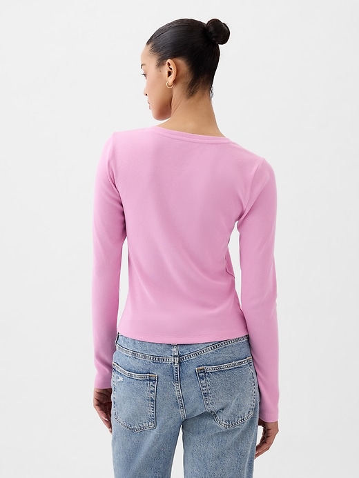 Image number 2 showing, Modern Rib Cropped T-Shirt