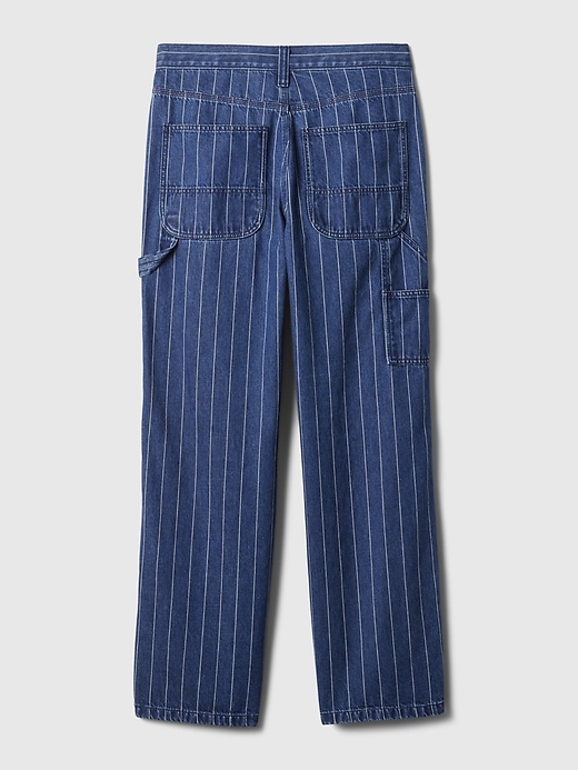 Image number 7 showing, Mid Rise '90s Loose Pinstripe Carpenter Jeans