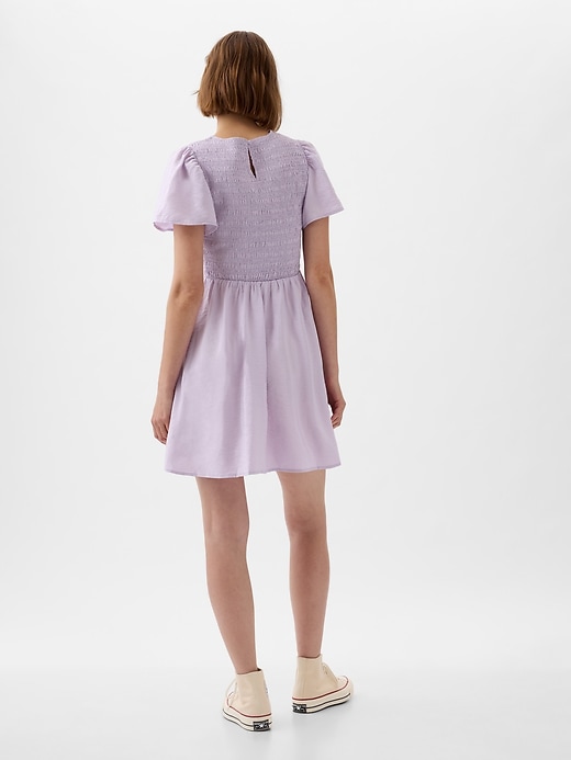 Image number 2 showing, Smocked Mini Dress