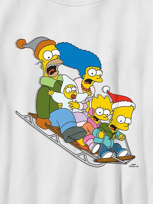 Image number 2 showing, Kids The Simpsons Sledding Graphic Tee