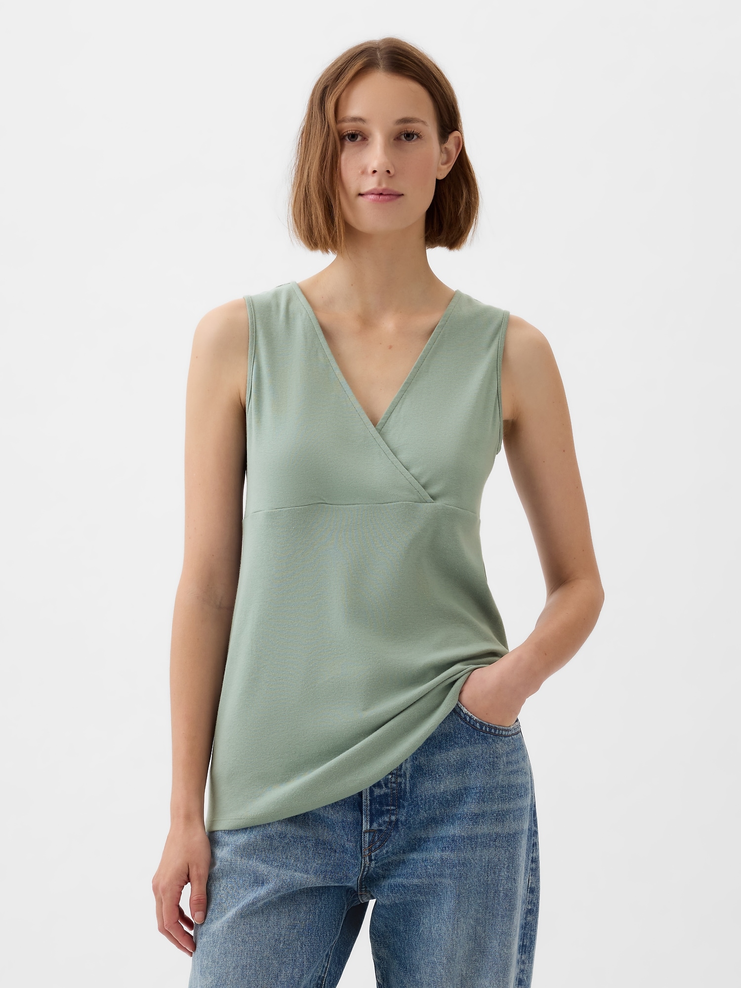 Women's Maternity Nursing Camisole made with Organic Cotton