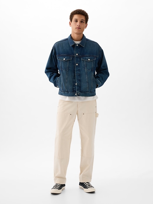 Image number 3 showing, Organic Cotton Relaxed Denim Icon Jacket