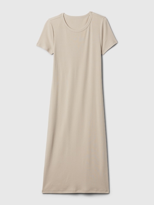 Image number 6 showing, Modern Rib Midi T-Shirt Dress